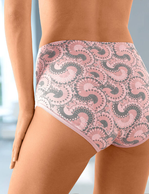 Culotte forme maxi coton motif indiens  – Lot de 6 (abricot) Culotte forme maxi coton motif indiens  – Lot de 6 (abricot)